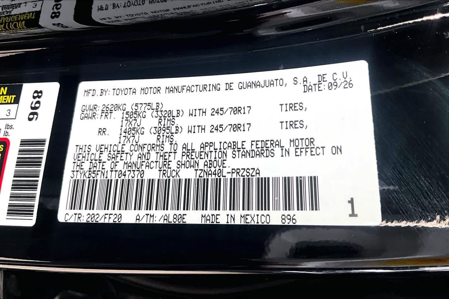 Used 2026 Black Toyota SR5 image 34