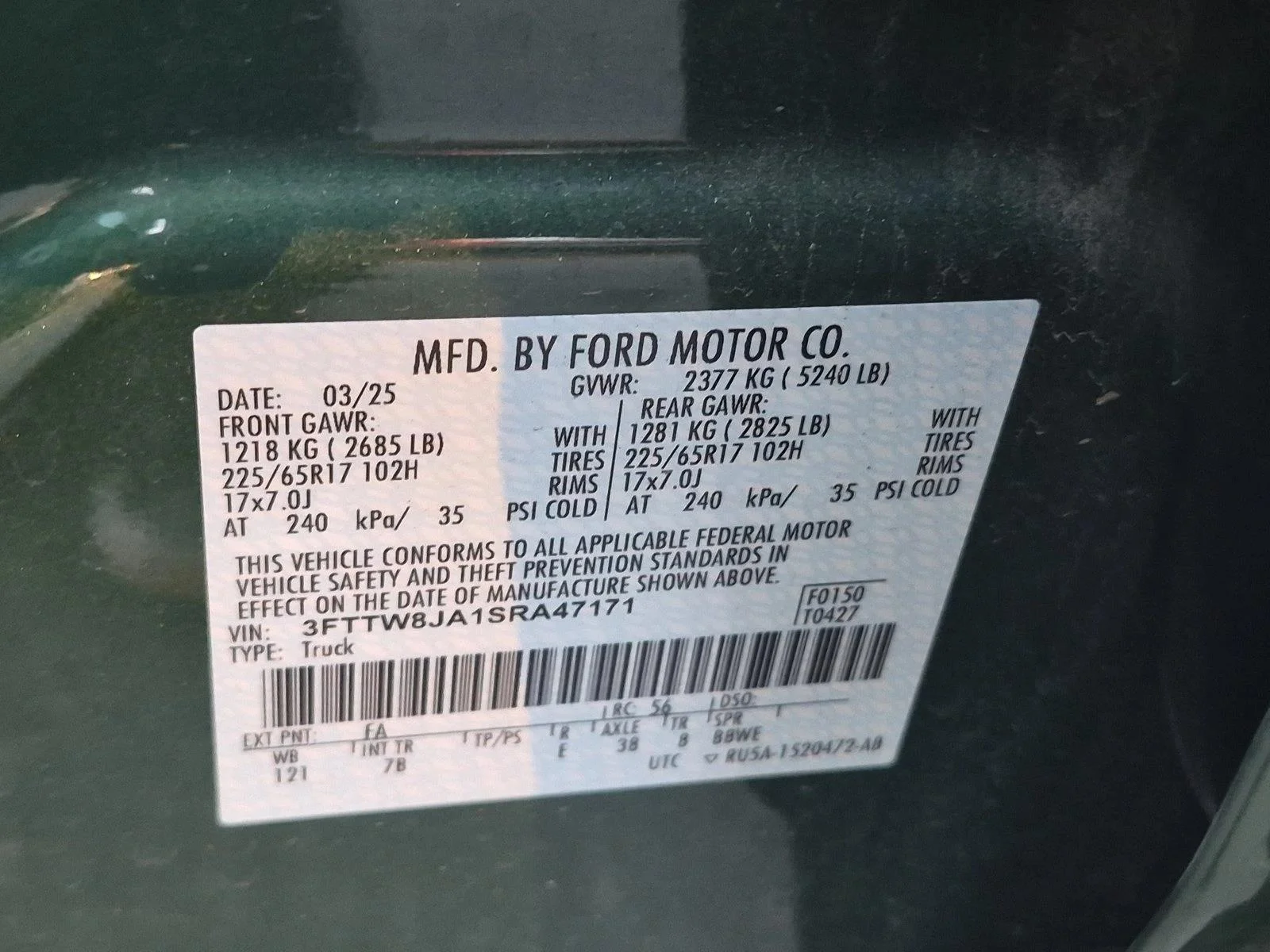 Used 2025 Green Ford XLT image 14