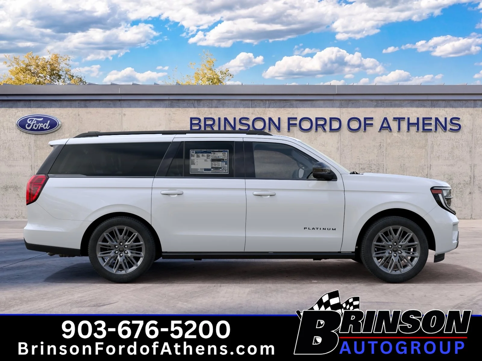New 2027 Star White Metallic Tri-Coat Ford Platinum image 5