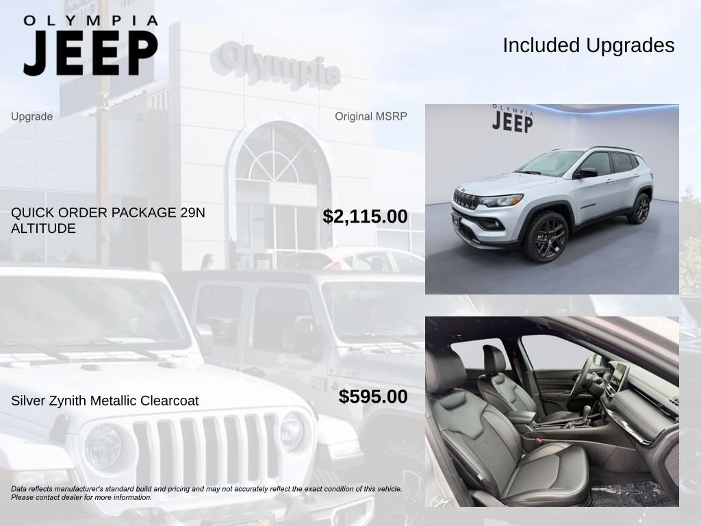 New 2026 Silver Zynith Metallic Clear-Coat Exterior Paint Jeep Latitude image 4