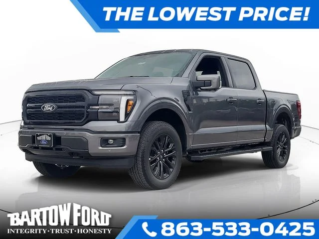 New 2026 Gray Metallic Ford Lariat image 1