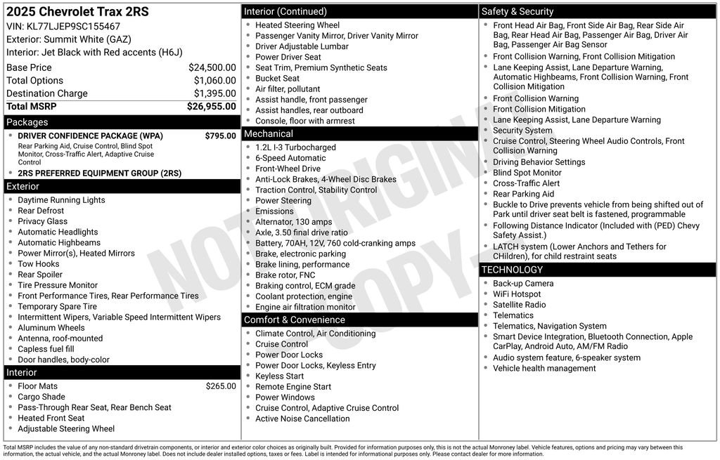 Used 2025 White Chevrolet 2RS image 24