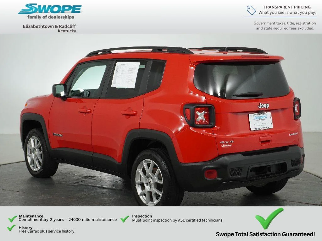 Used 2022 Colorado Red Clearcoat Jeep Sport image 5