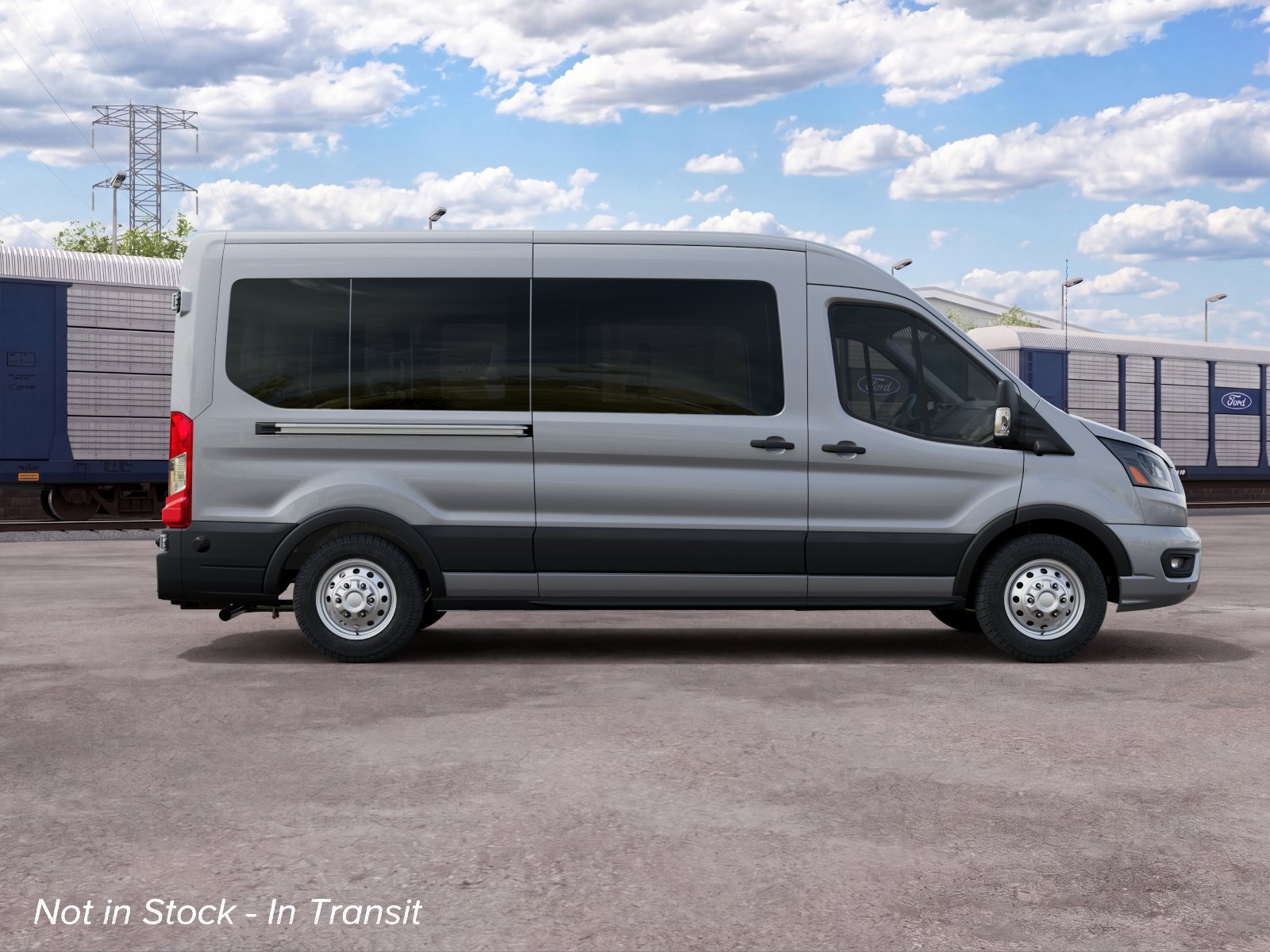 New 2027 Silver Metallic Ford Passenger Van XLT image 5
