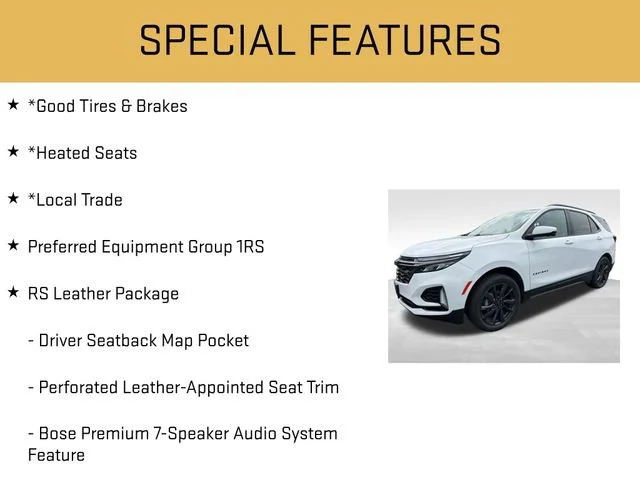 Used 2023 SUMMIT WHITE Chevrolet RS image 6