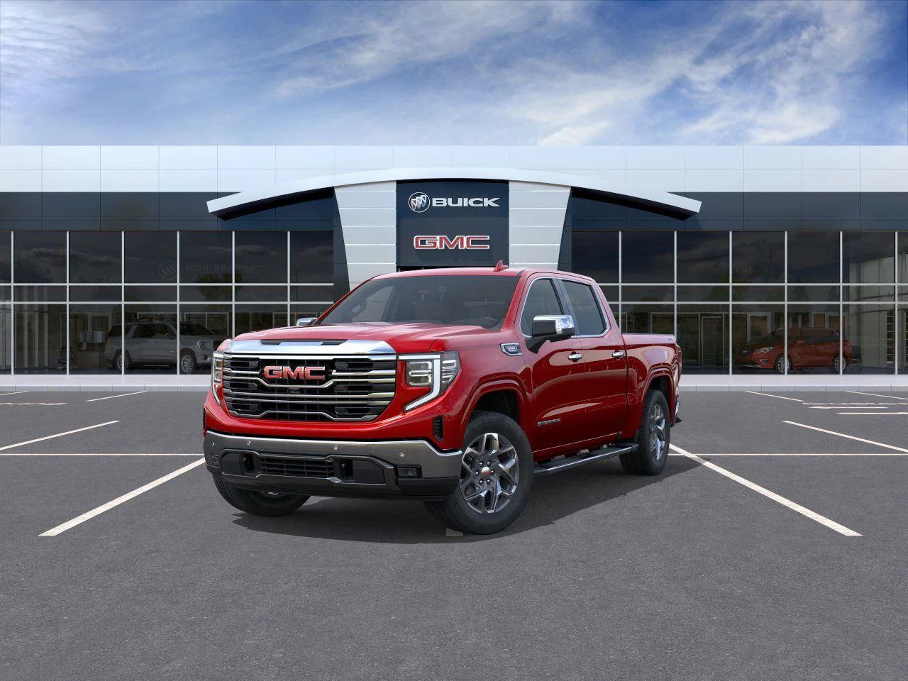 New 2026 Volcanic Red Tintcoat GMC SLT image 8