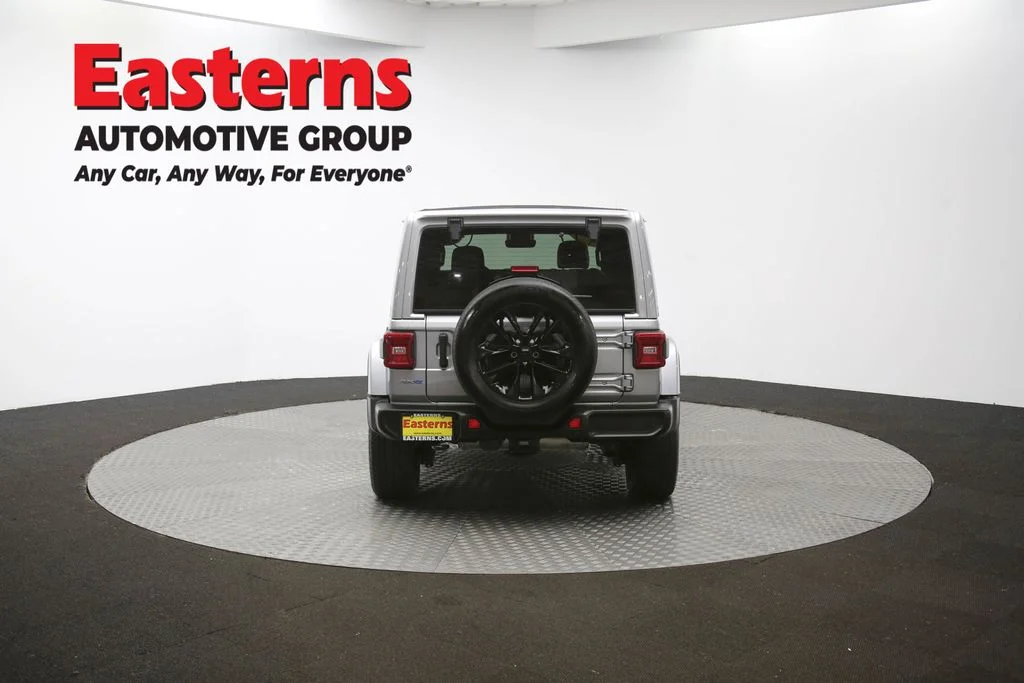 Used 2021 Silver Jeep Unlimited Sahara 4xe image 38