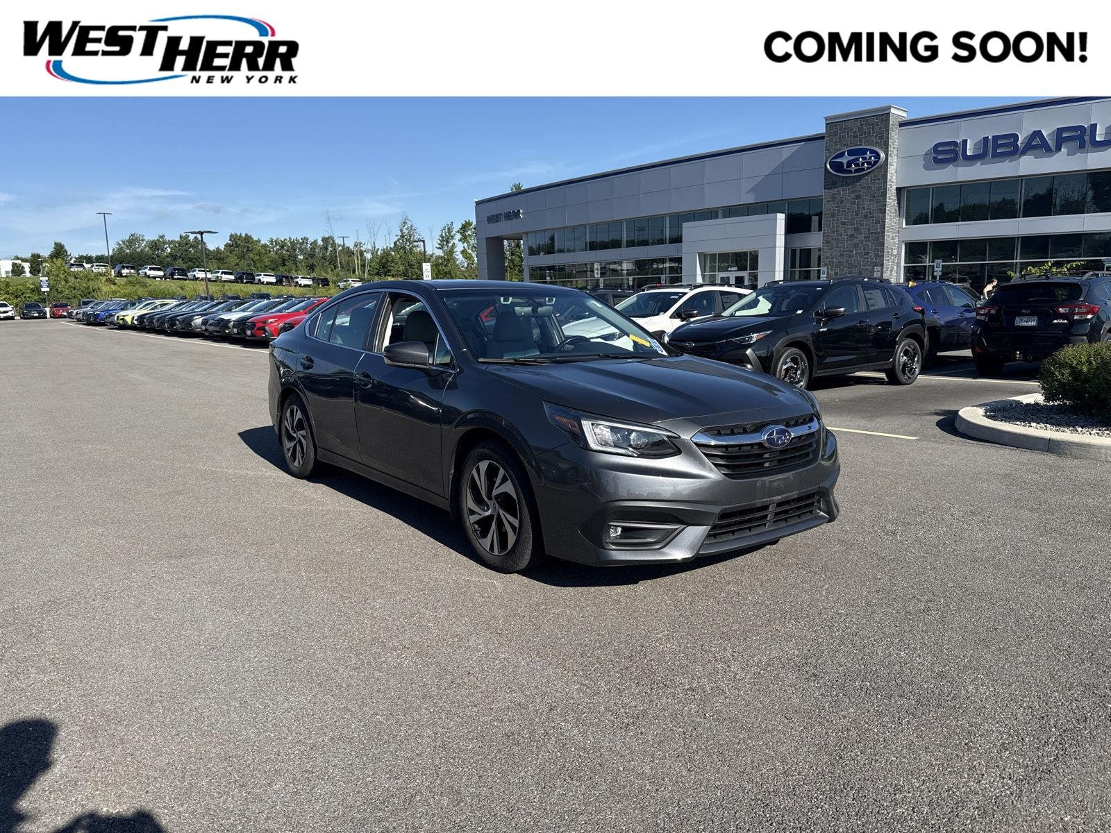 Used 2021 Magnetite Gray Metallic Subaru Premium image 1