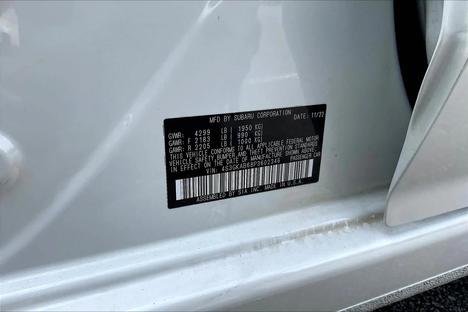Used 2023 Crystal White Pearl Subaru  image 63