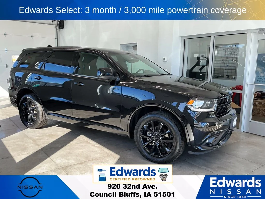 Used 2018 Dodge Durango SXT Plus with VIN 1C4RDJAG1JC187634 for sale in Council Bluffs, IA