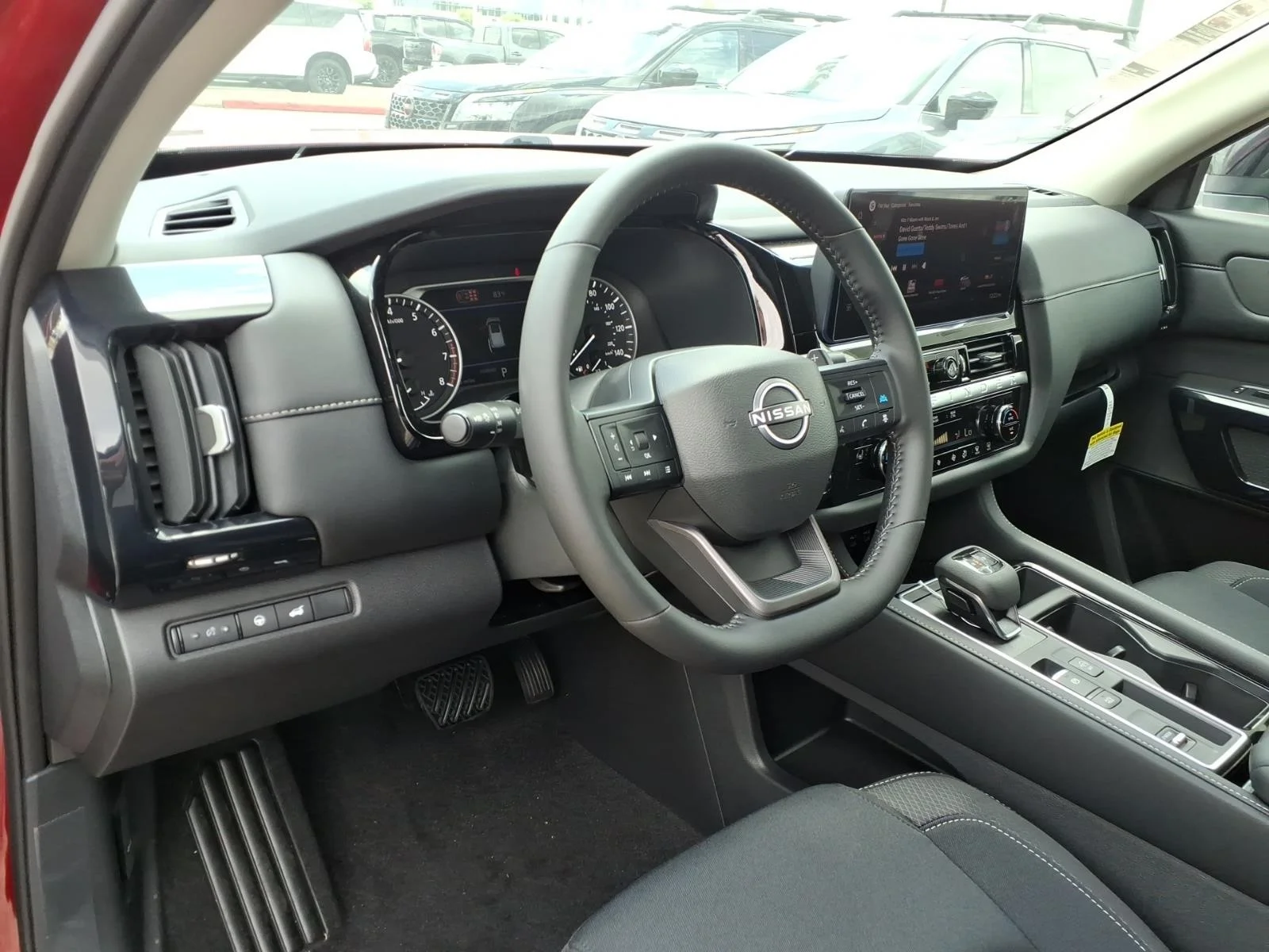 2026 Nissan Pathfinder SV Red at Robbins Nissan