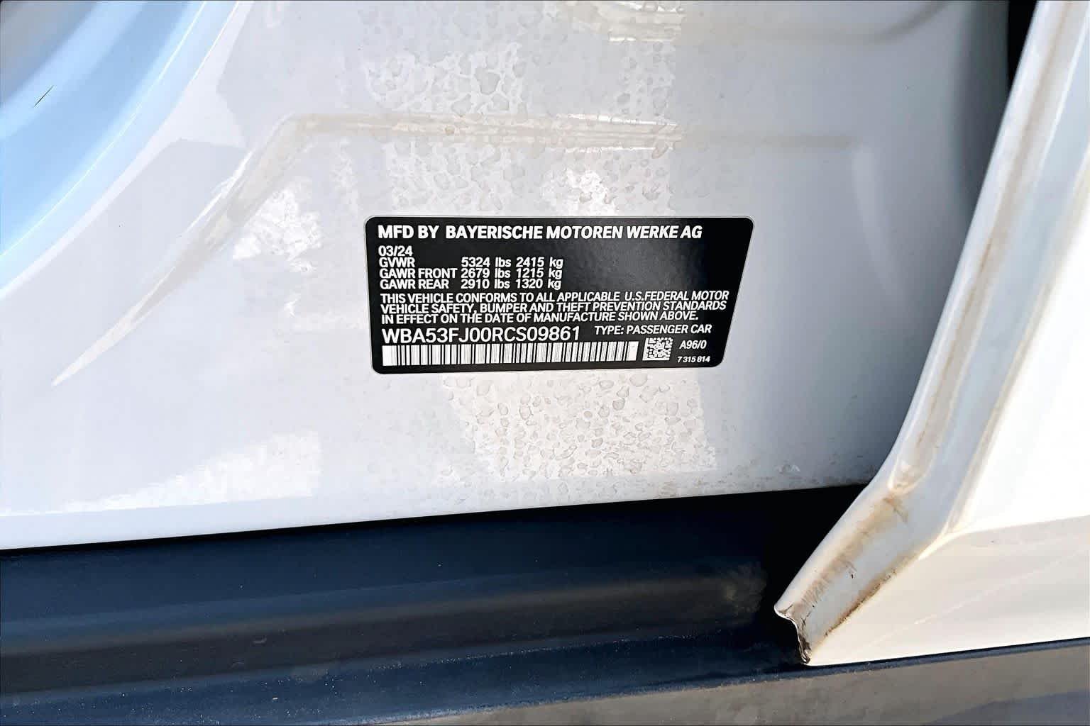Certified Used 2024 Alpine White BMW 530i xDrive image 35