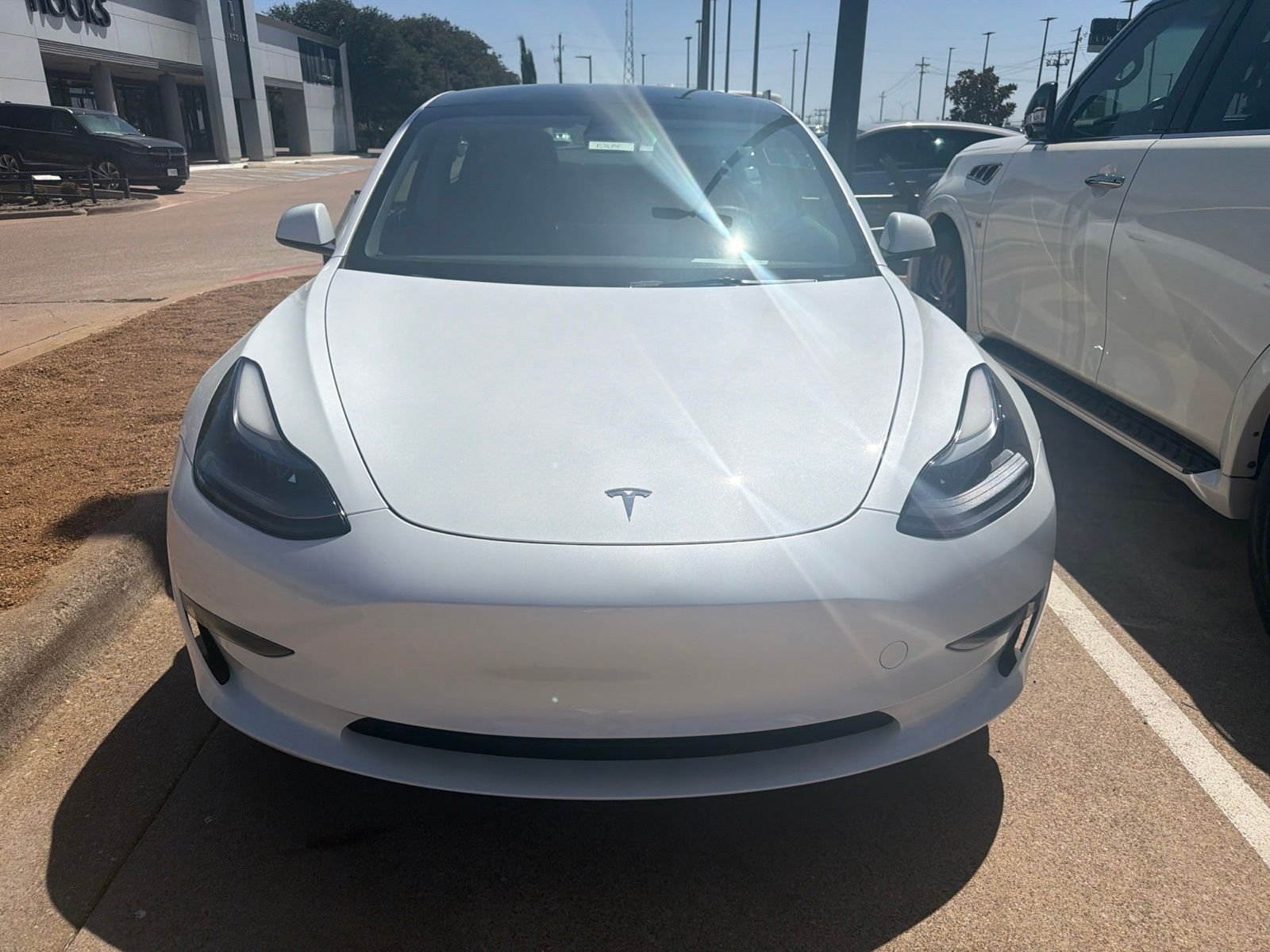 Used 2023 Pearl White Multi-Coat Tesla Base image 2