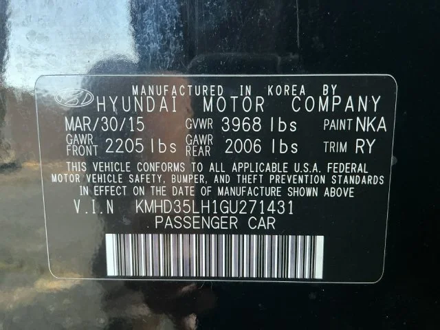 Used 2016 Black Hyundai Base image 19