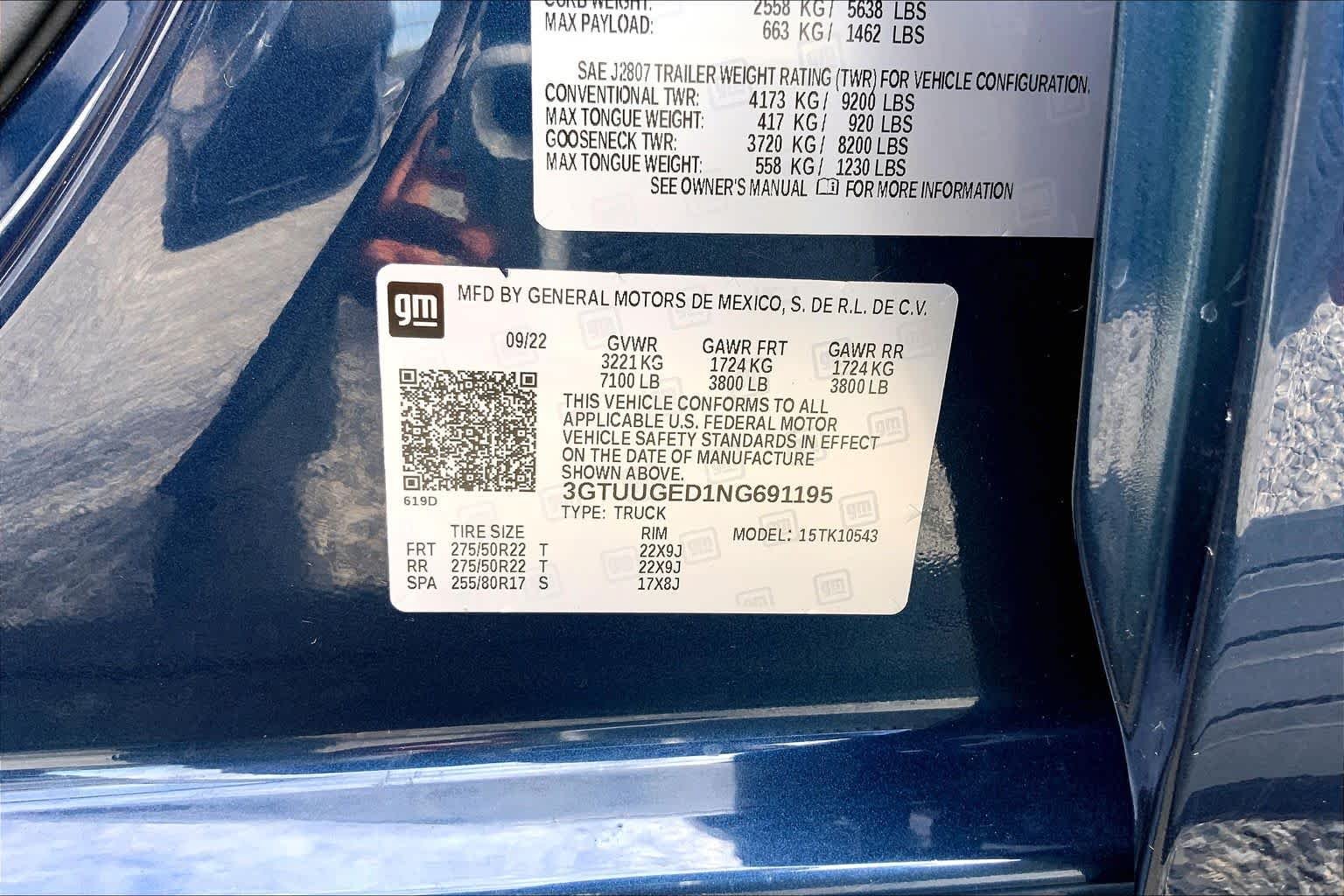 Used 2022 Pacific Blue Metallic GMC Denali image 36