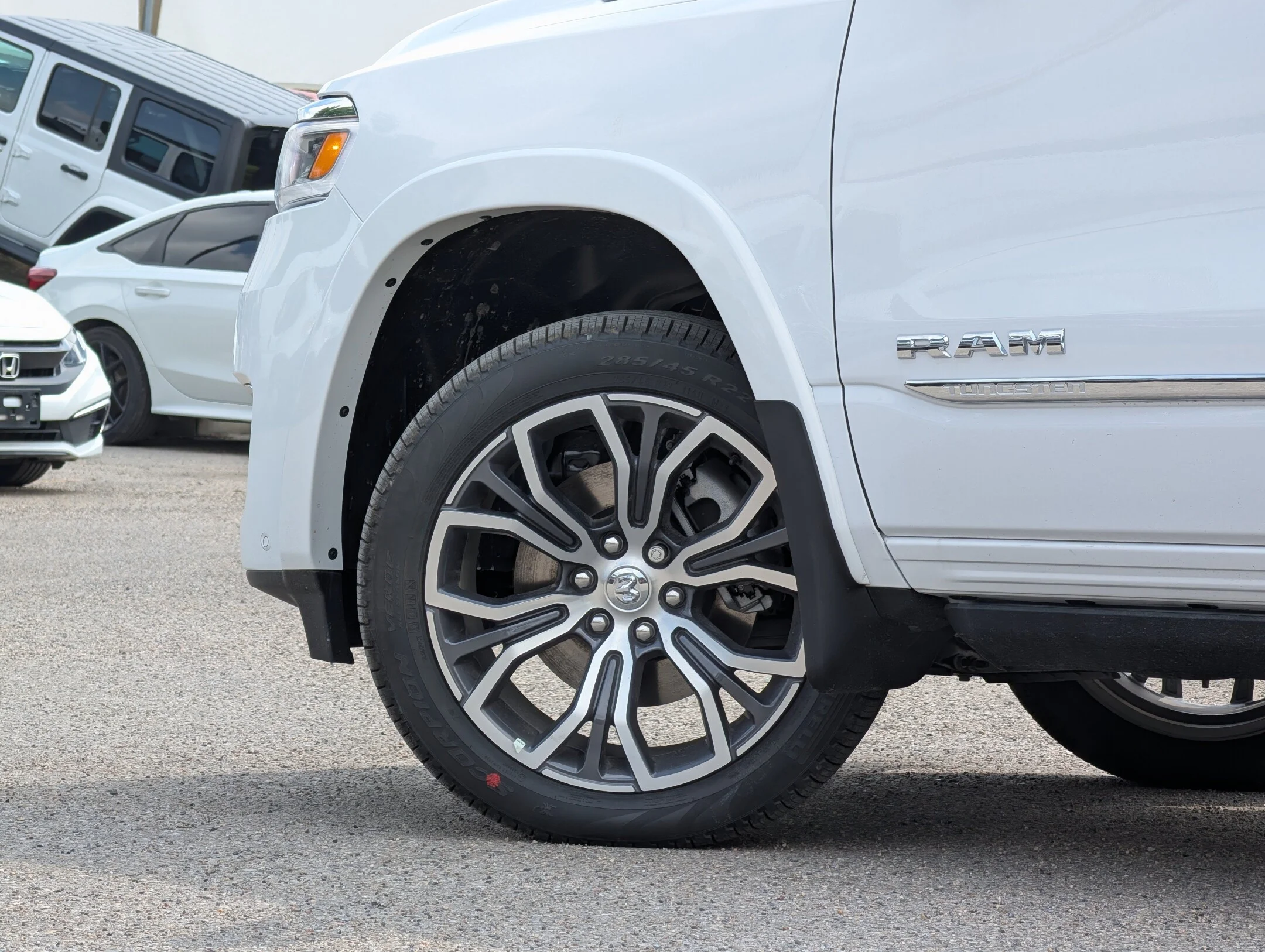 New 2026 White RAM Tungsten - - E-Locker Axle - Trailer Brake Control - Trailer Sway Control - Hill Start Asst & More! image 9