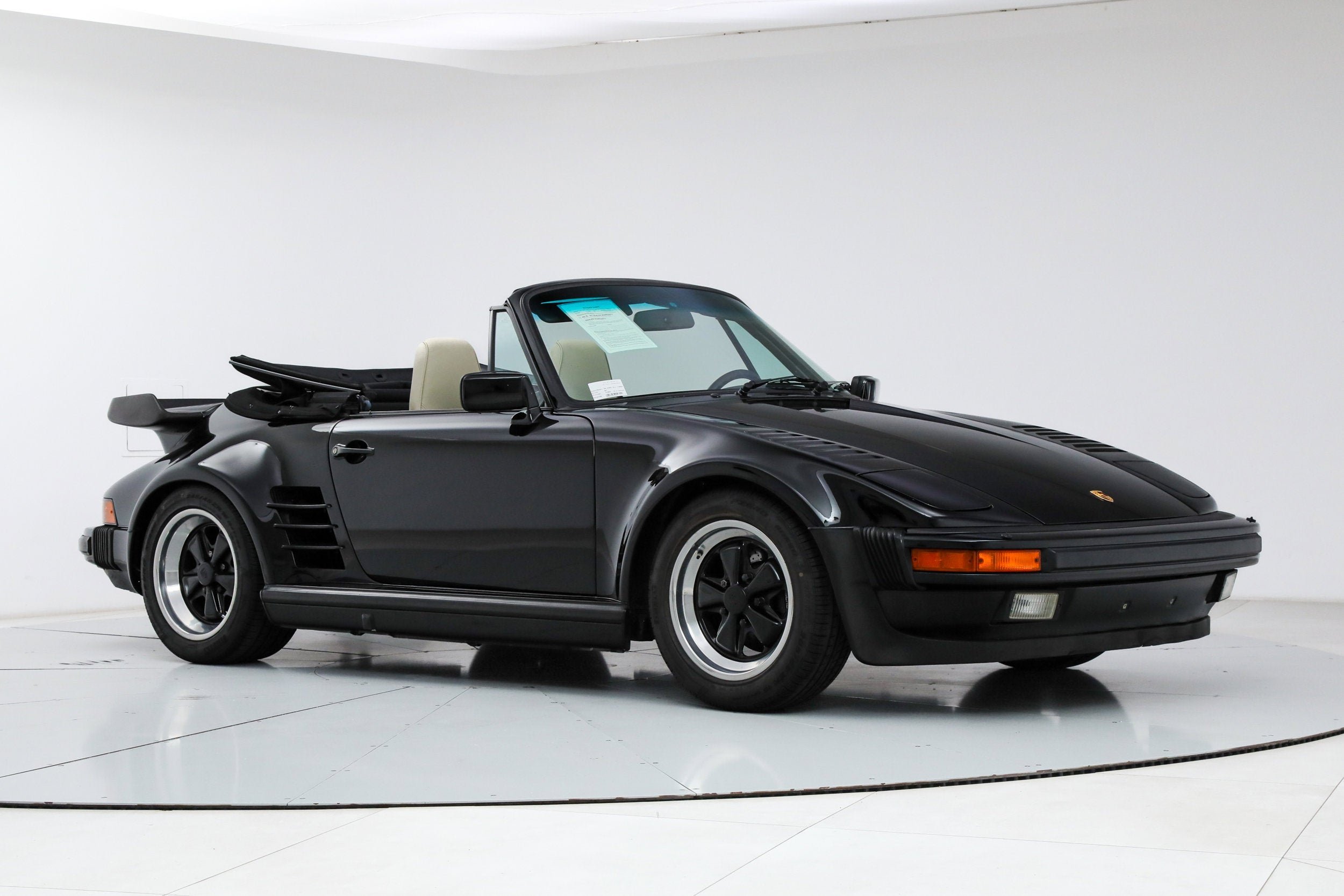 Used 1989 Black Porsche Turbo Cabriolet Slantnose image 20