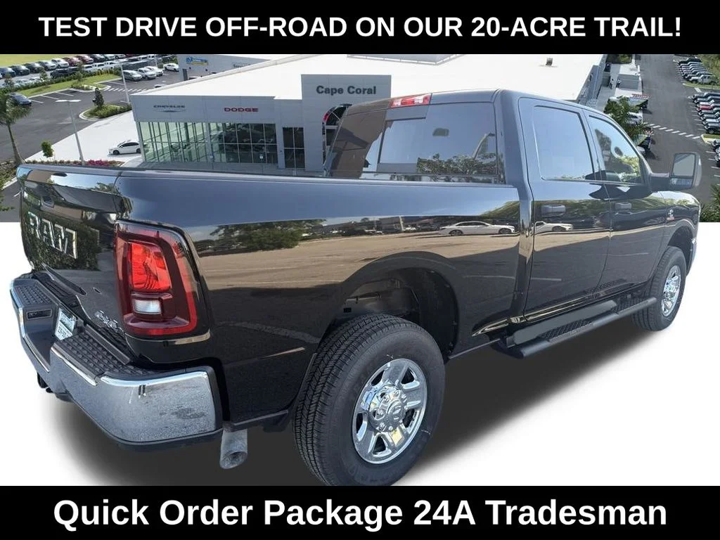 New 2026 Diamond Black Crystal Pearlcoat RAM Tradesman image 4