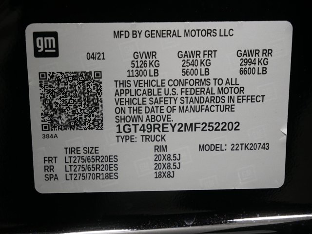 Used 2021 Ebony Twilight Metallic GMC Crew Cab Denali w/ Ultimate Pkg image 34