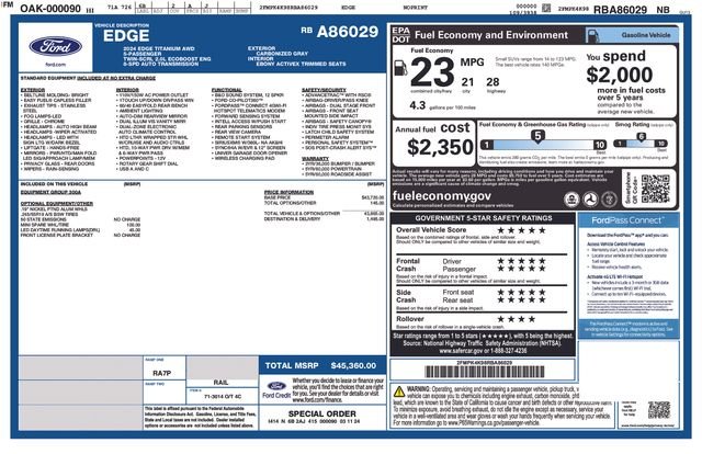 Used 2024 Gray Ford Titanium image 31