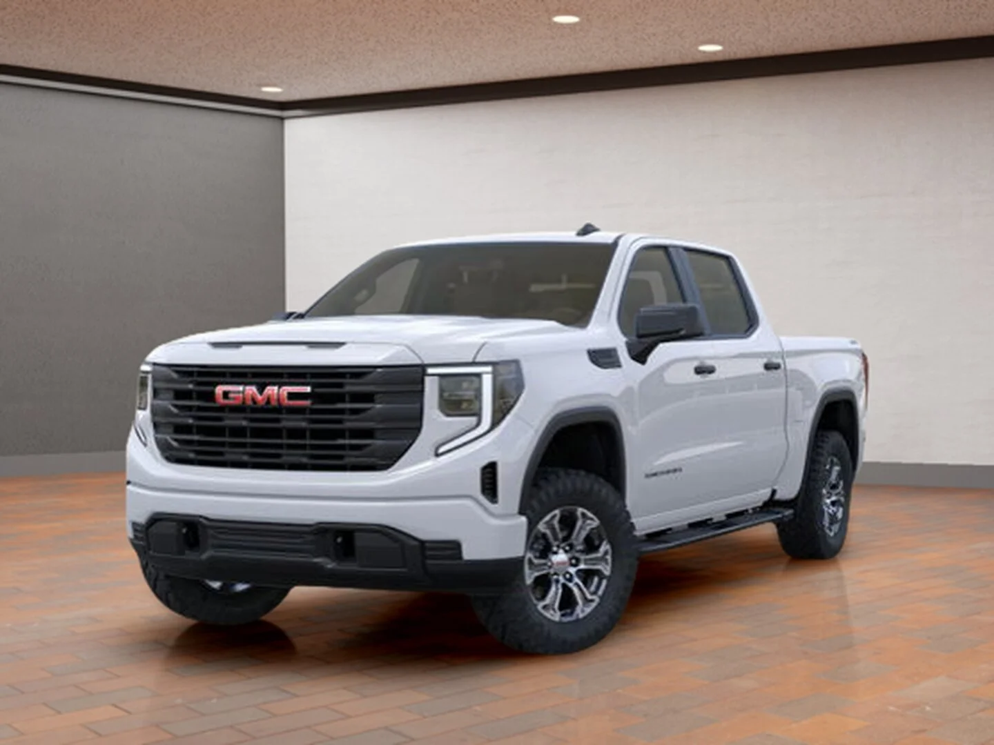 New 2026 White GMC Crew Cab Short Box 4-Wheel Drive Pro image 1