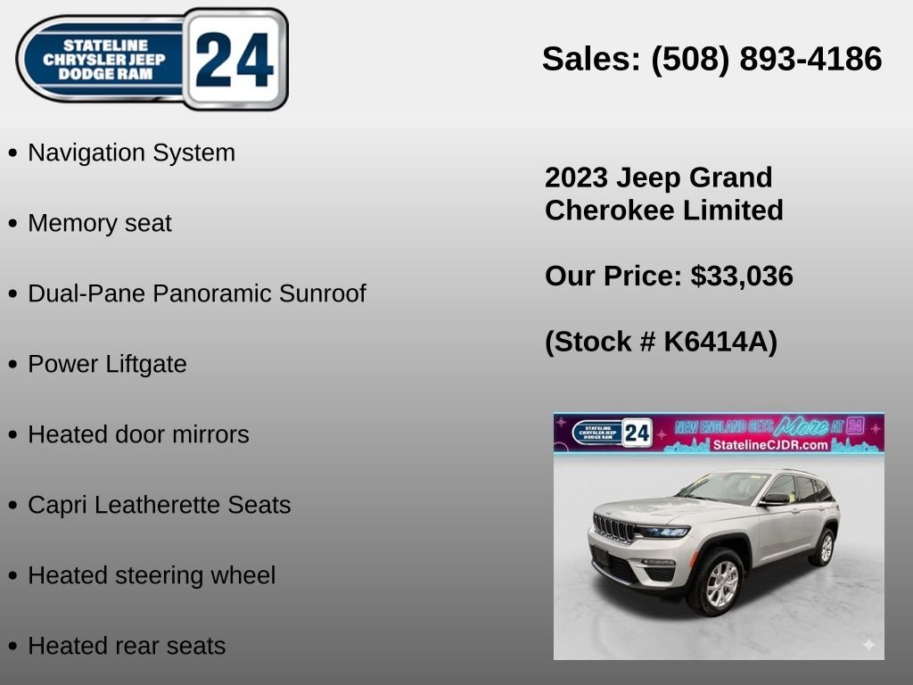 Used 2023 Silver Jeep Limited image 6