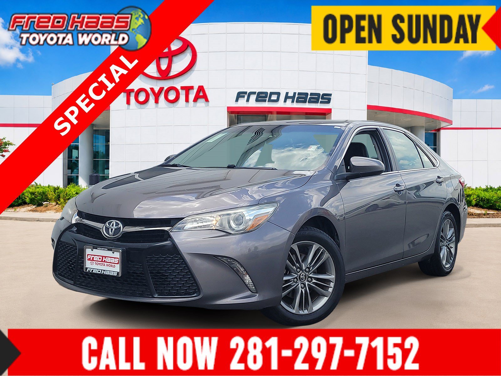 Used 2017 Cosmic Gray Mica Toyota SE image 1