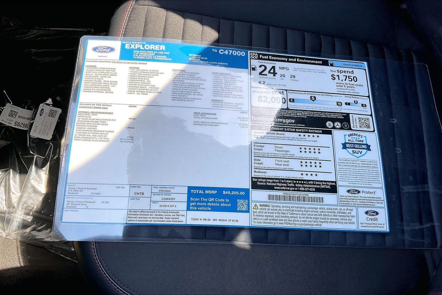 New 2026 Vapor Blue Metallic Ford ST-Line image 17