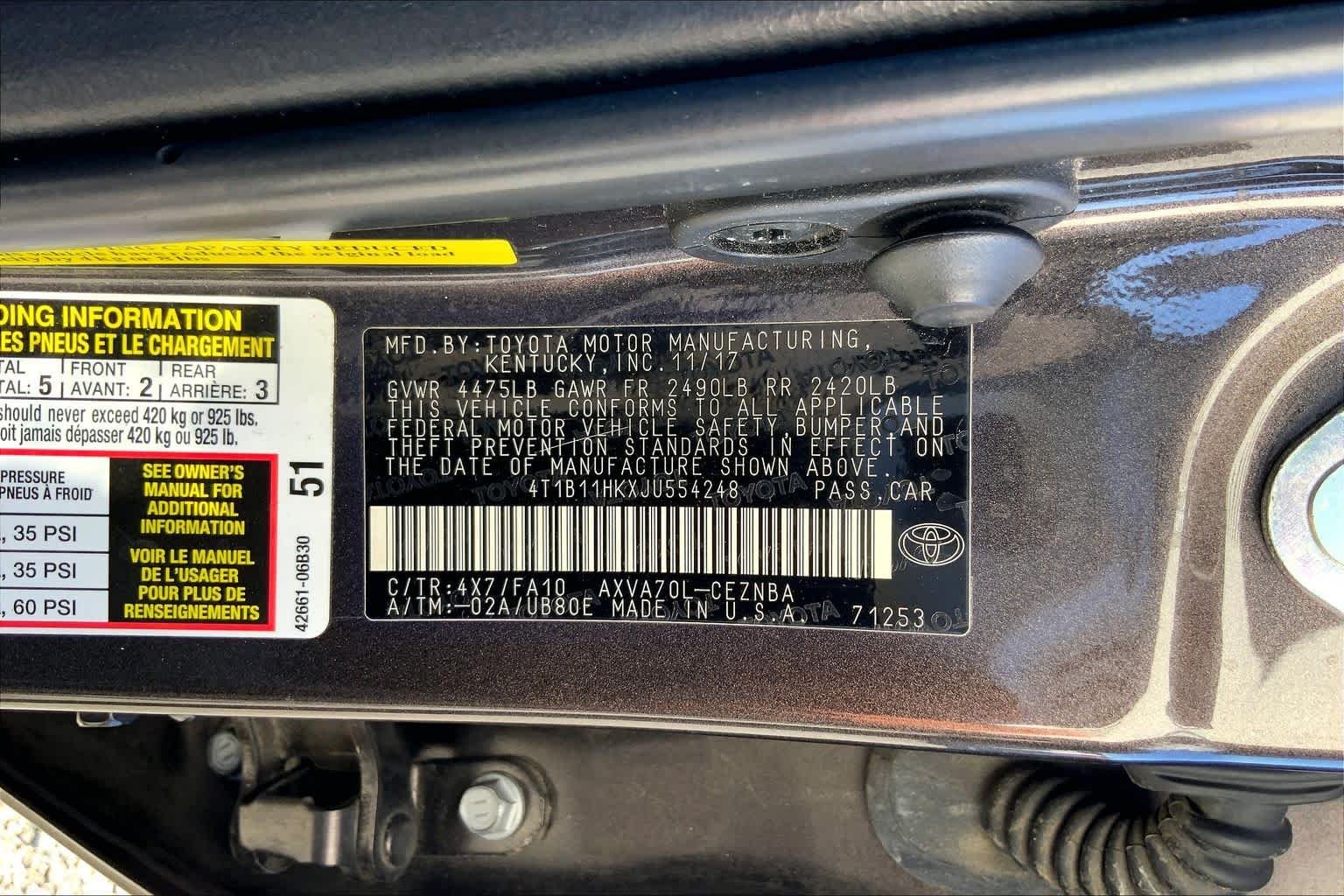 Used 2018 Brown Stone Toyota LE image 36