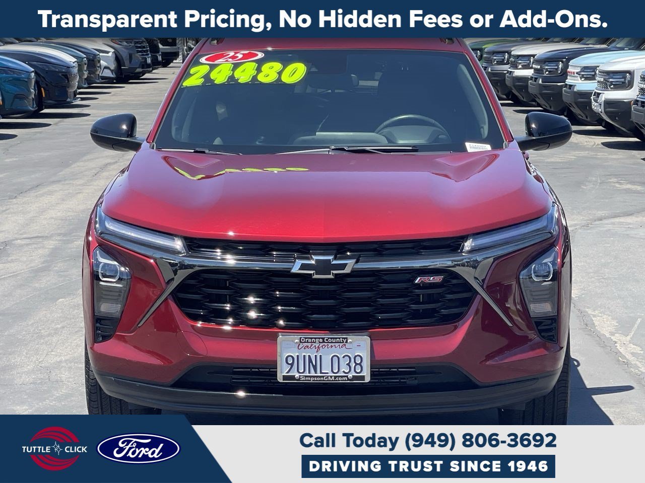 Used 2025 Crimson Metallic Chevrolet 2RS image 2