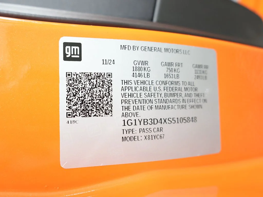 Used 2025 Orange Chevrolet Stingray image 55