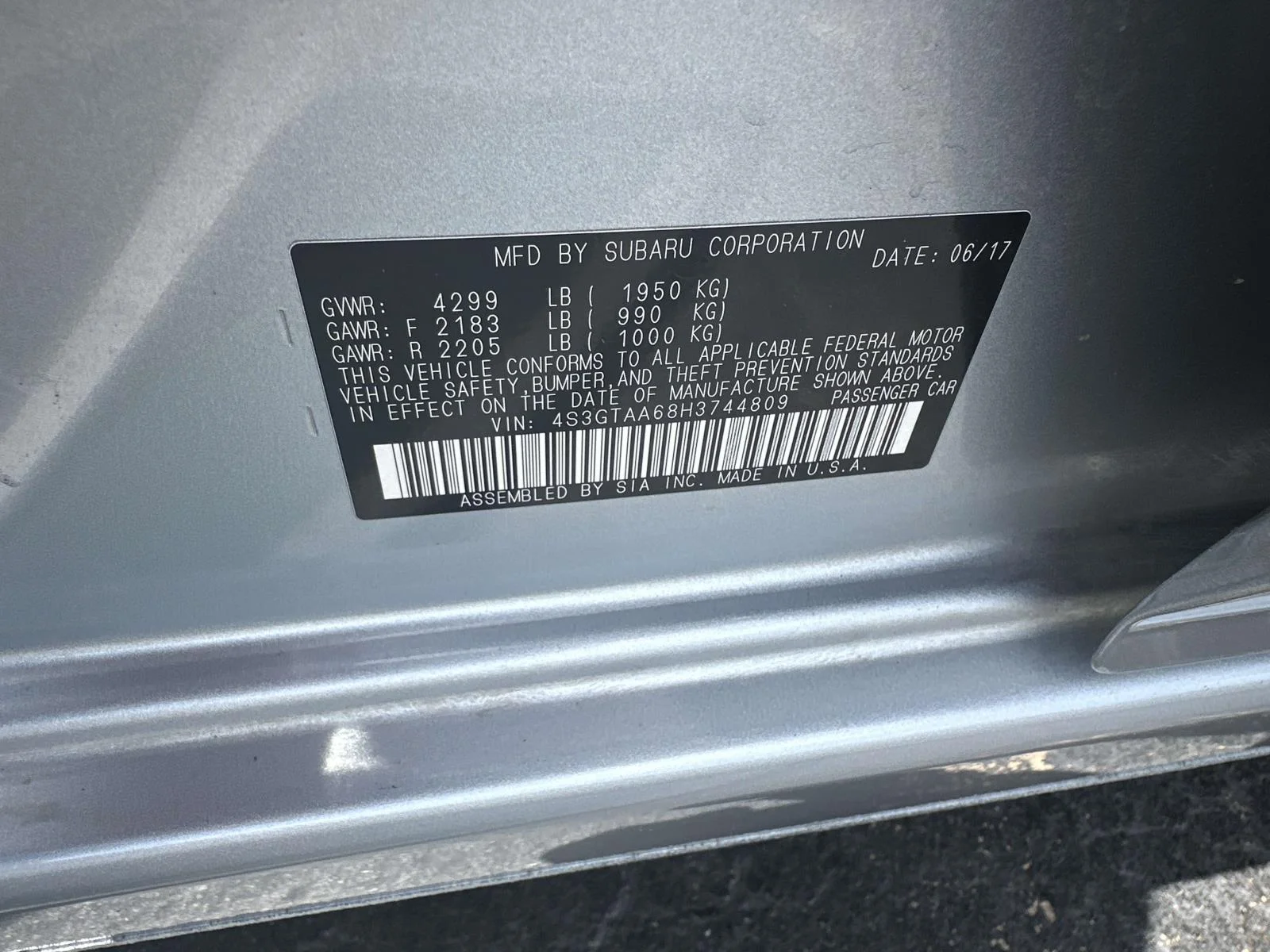 Used 2017 Ice Silver Metallic Subaru 2.0I image 18