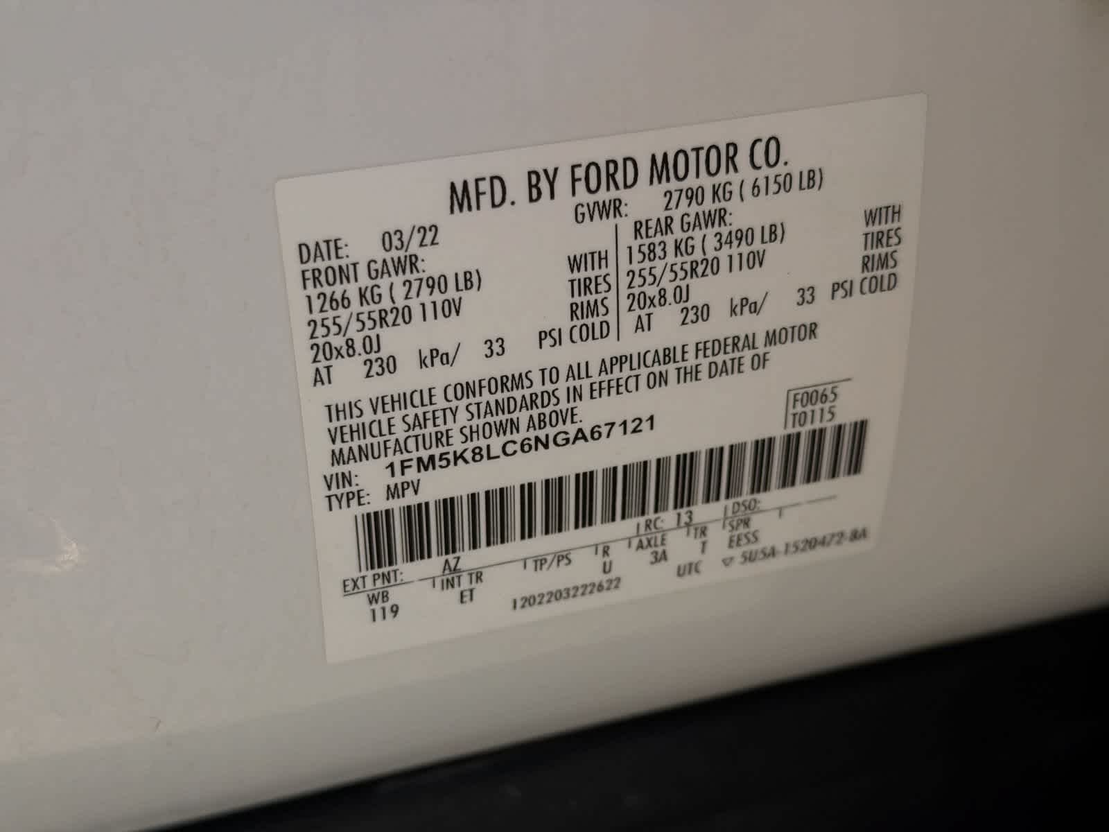 Certified Used 2022 Star White Metallic Tri-Coat Ford King Ranch image 39