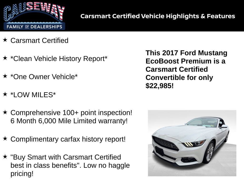 Certified Used 2017 White Ford EcoBoost Premium image 2