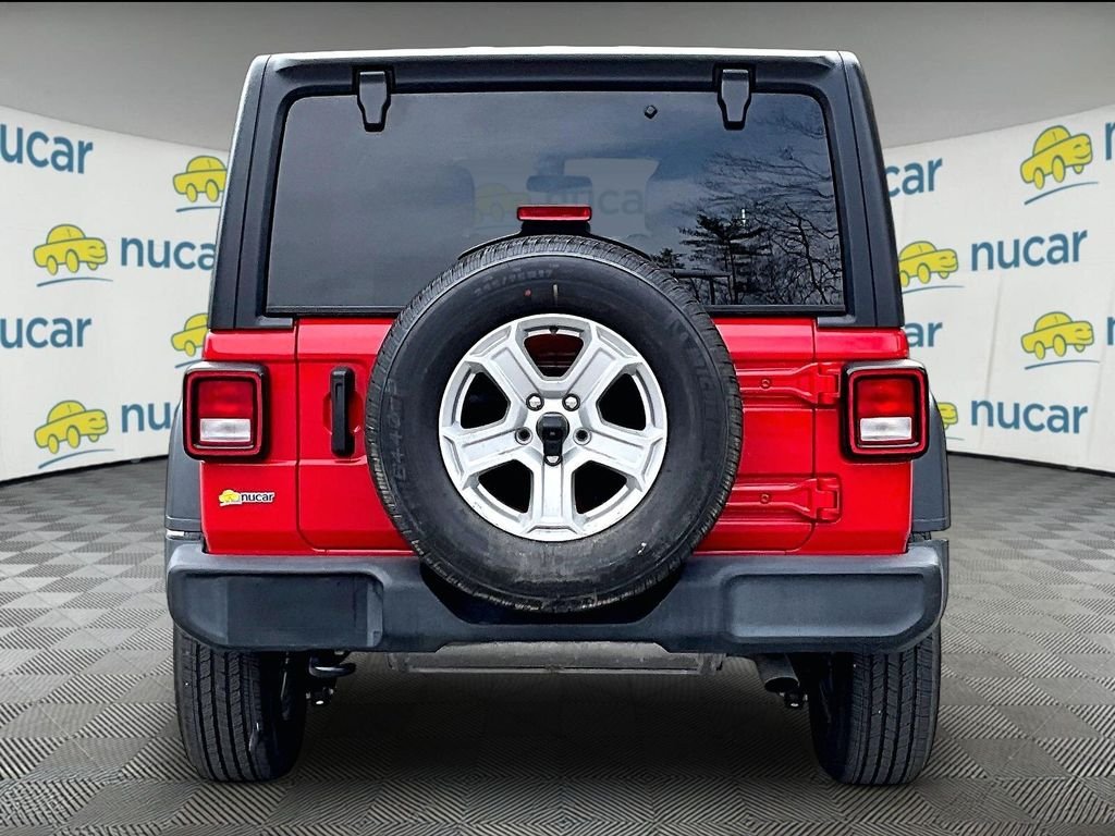 Used 2023 Firecracker Red Clearcoat Jeep Sport S image 5