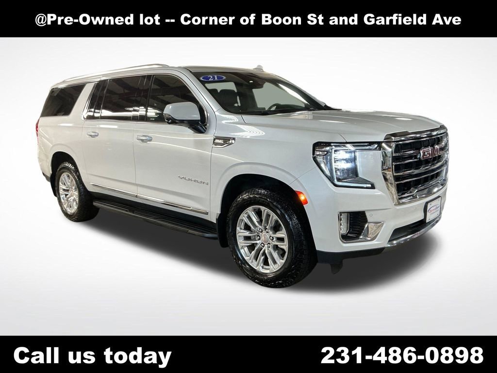Used 2021 WHITE FROST TRICOAT GMC SLT image 7