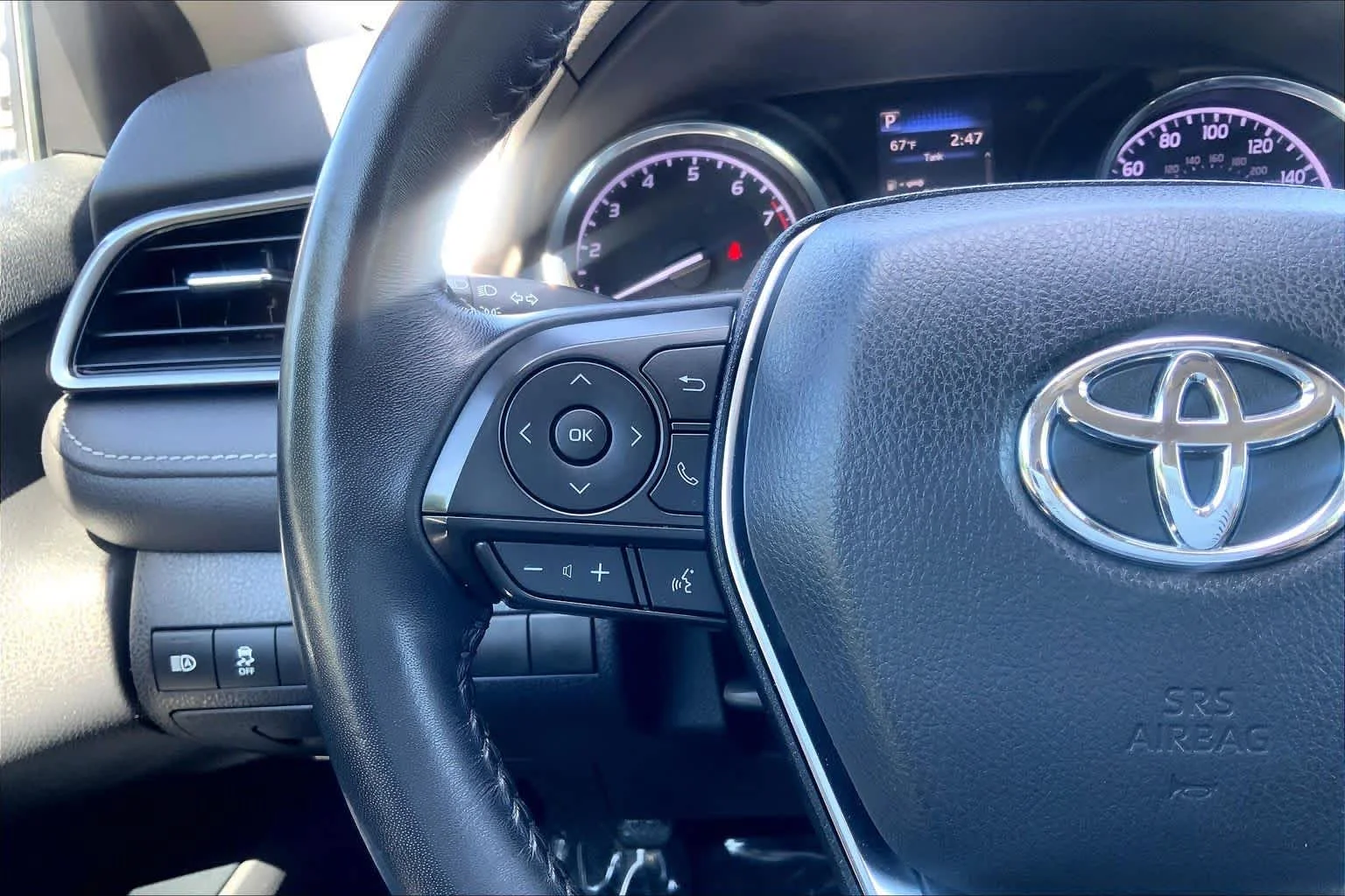 Certified Used 2019 Supersonic Red Toyota SE image 48