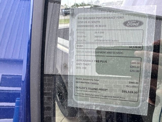 New 2026 Argon Blue Metallic Ford F-350® Lariat® image 2