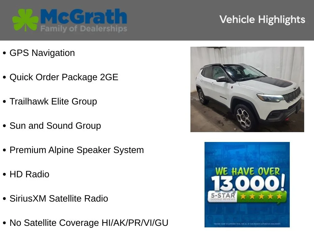 Certified Used 2022 White Jeep Trailhawk image 6