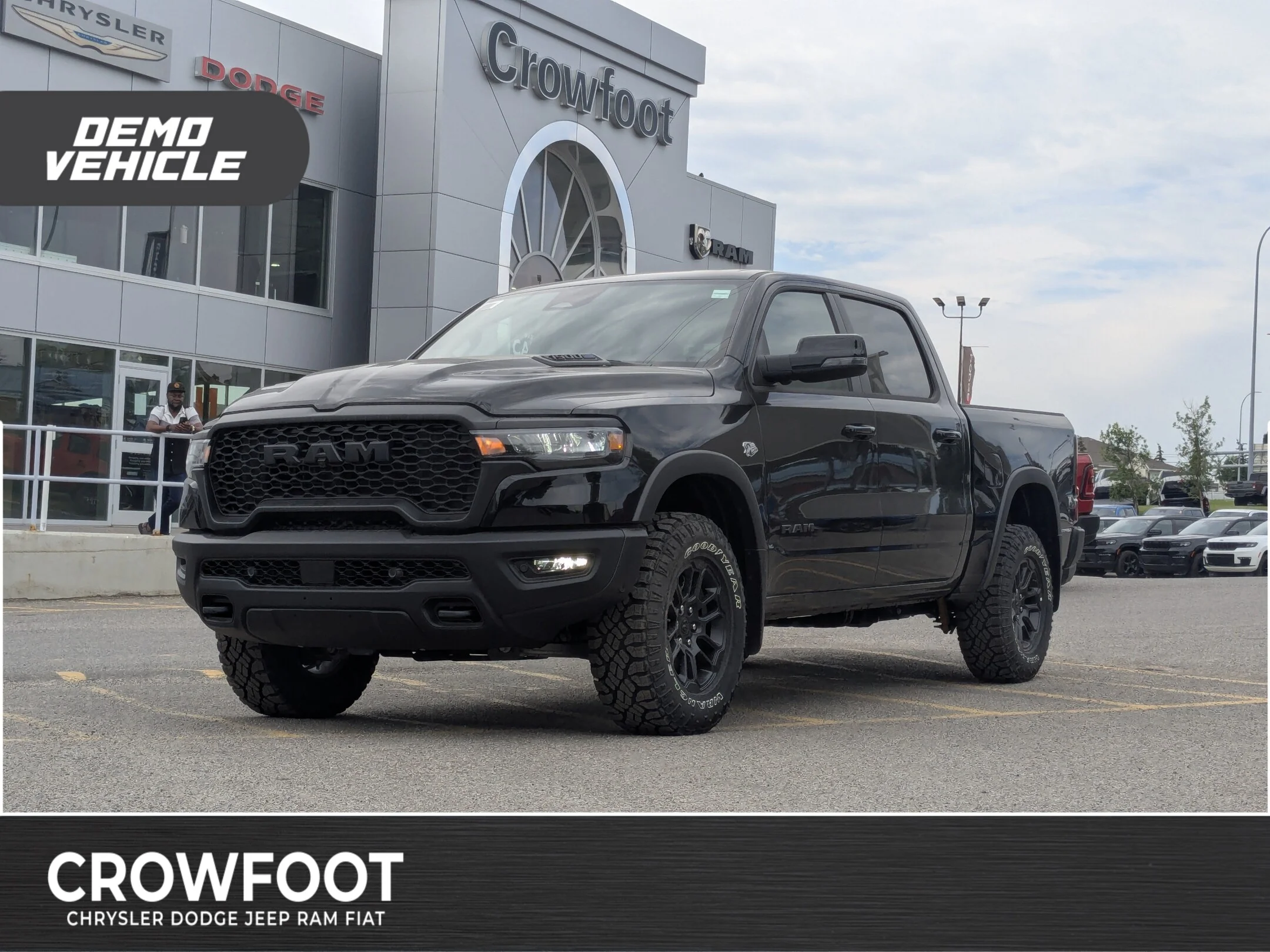 New 2026 Black RAM Rebel - - Level 2 Grp - Luxury Leather - Pano Sunroof - Harman/Kardon Audio & More! image 1