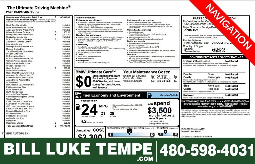 2023 BMW 8 Series 840i