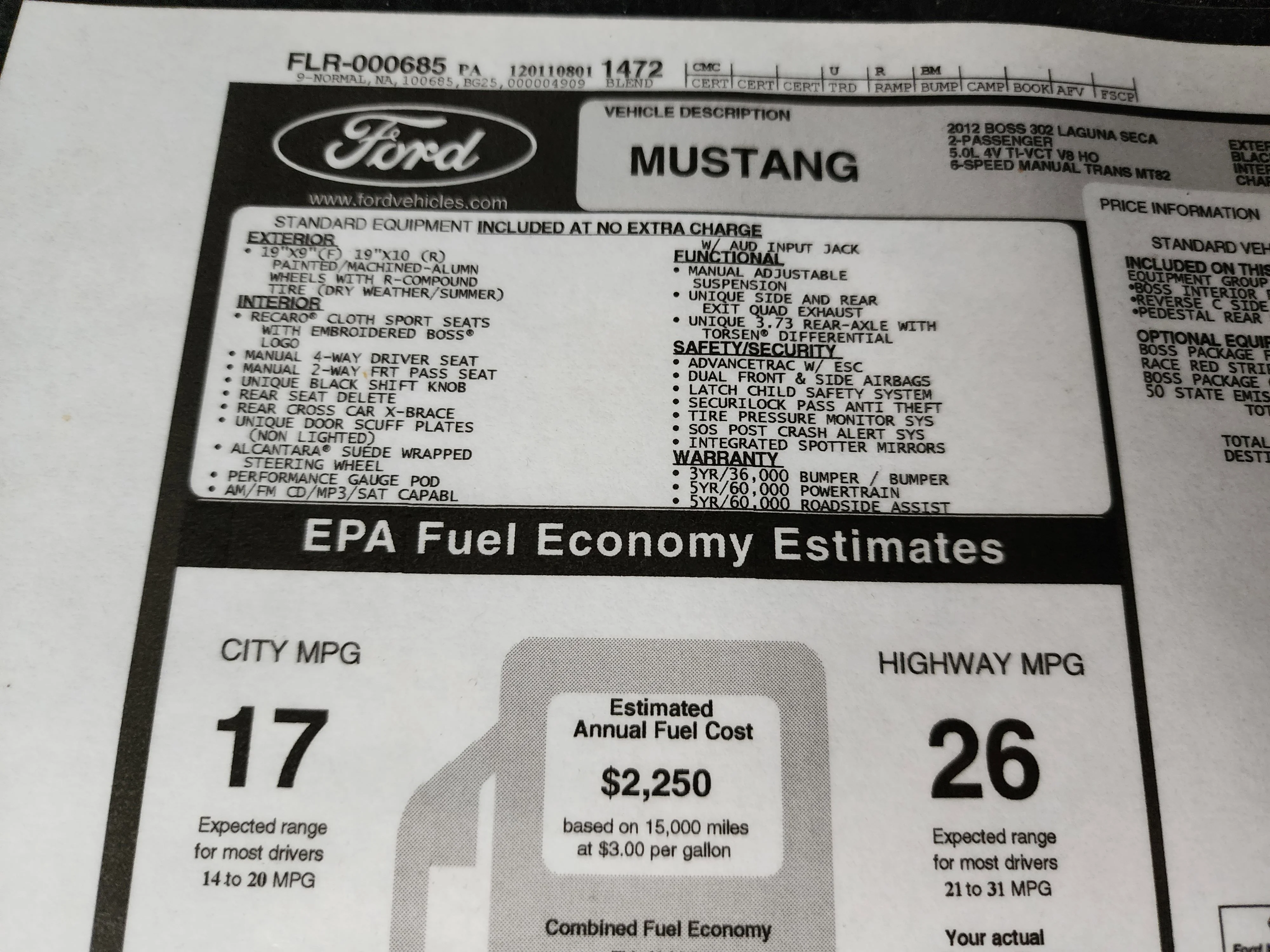 Used 2012 Black Ford Boss 302 image 36
