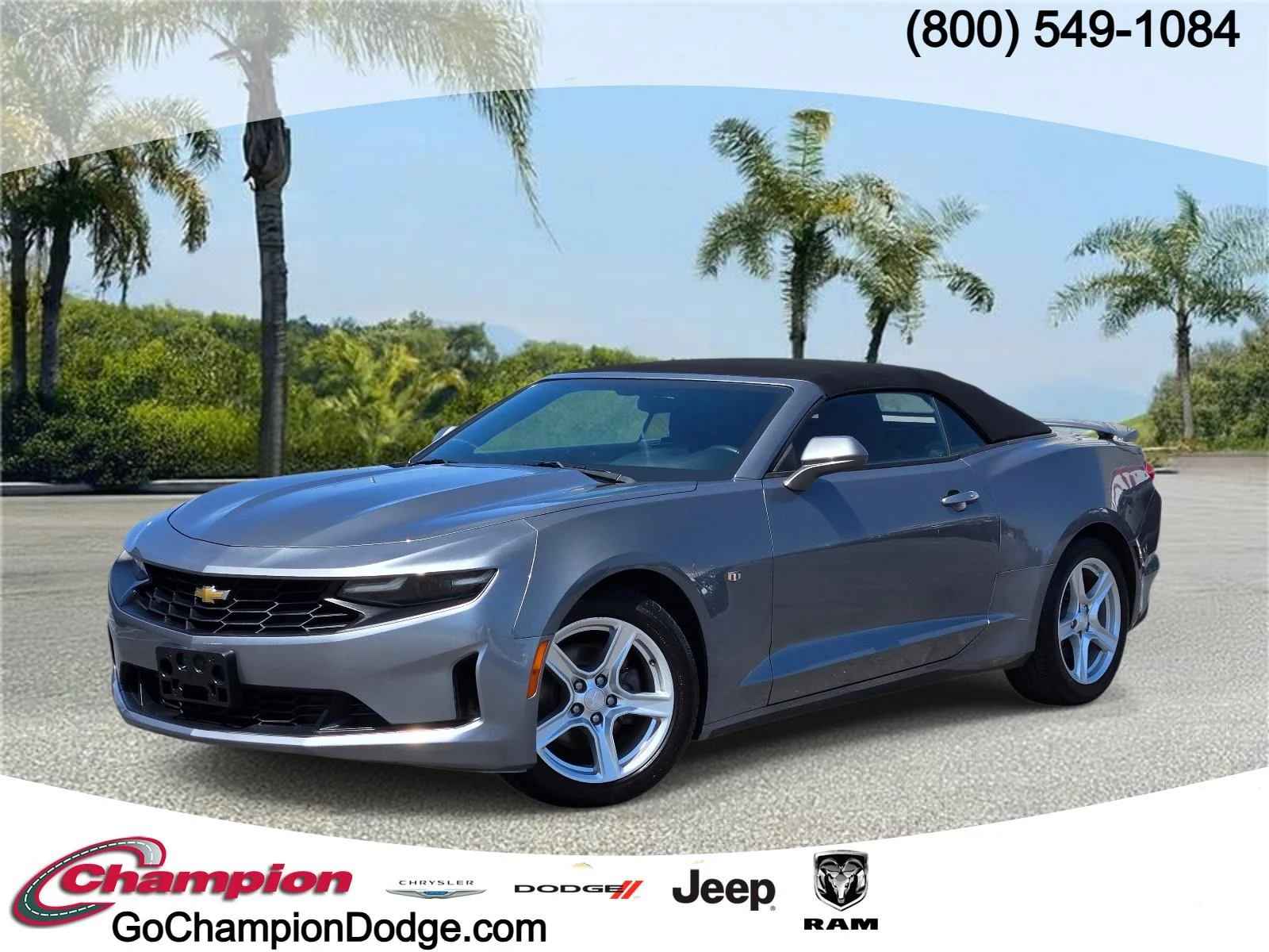 Used 2020 Satin Steel Gray Metallic Chevrolet 2dr Conv 1LT image 1