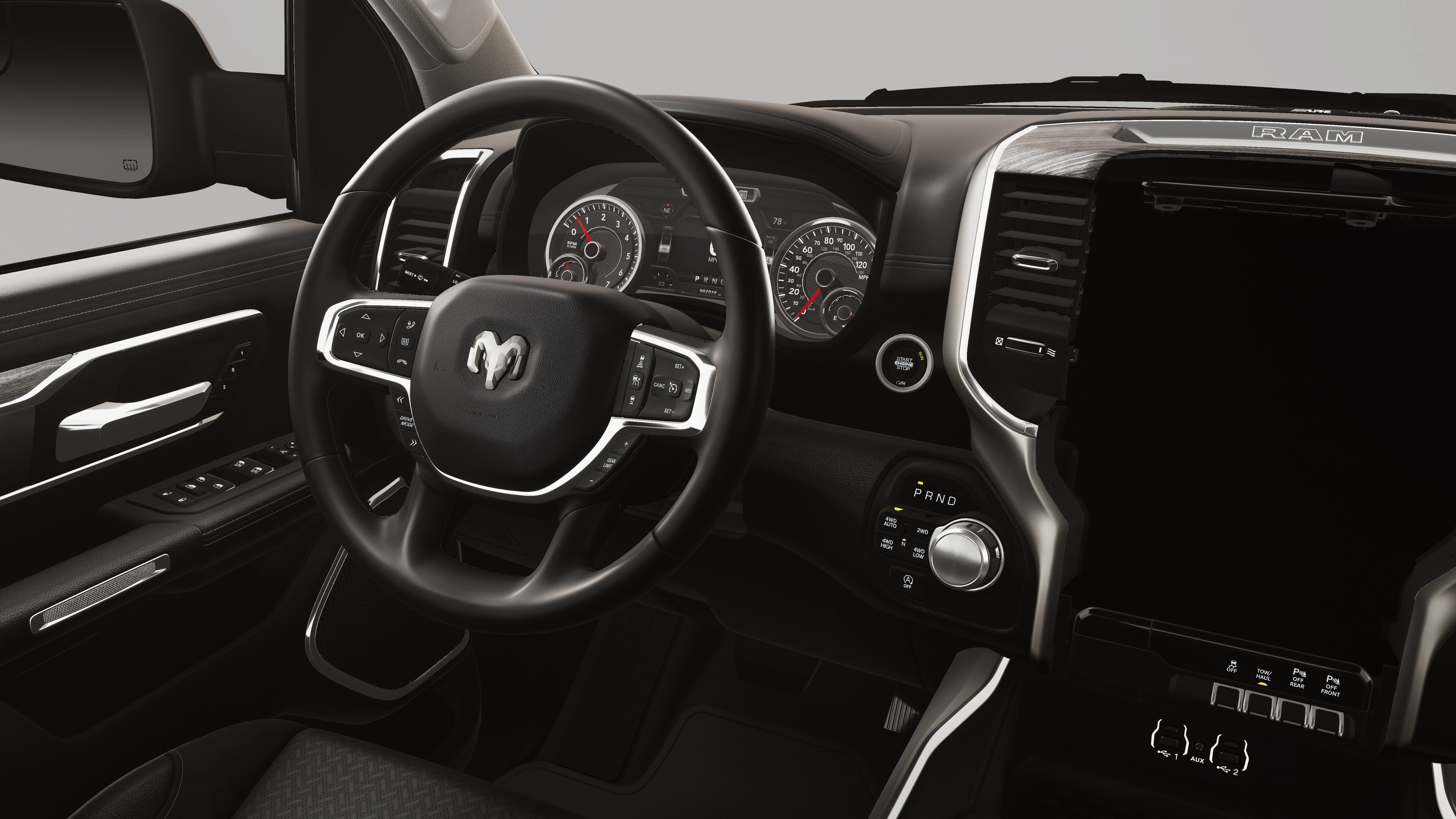 New 2026 Bright White Clear-Coat Exterior Paint RAM LARAMIE image 21