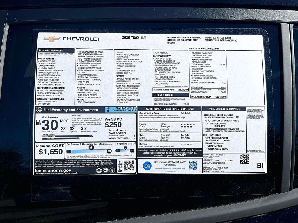 New 2026 Chevrolet Trax LT 4D Sport Utility