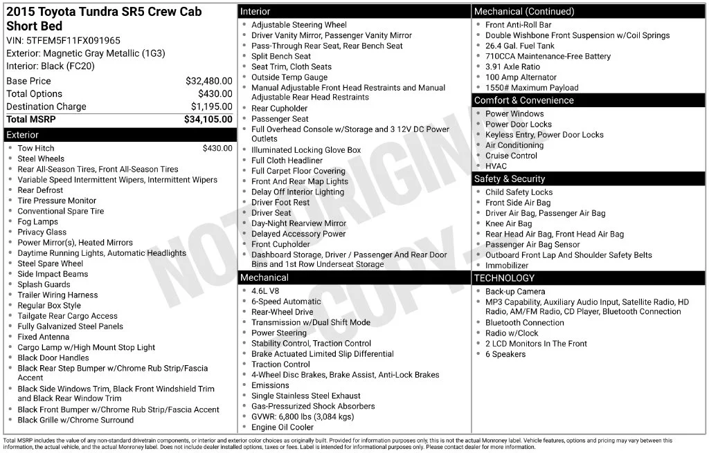 Used 2015 Gray Toyota SR5 image 28