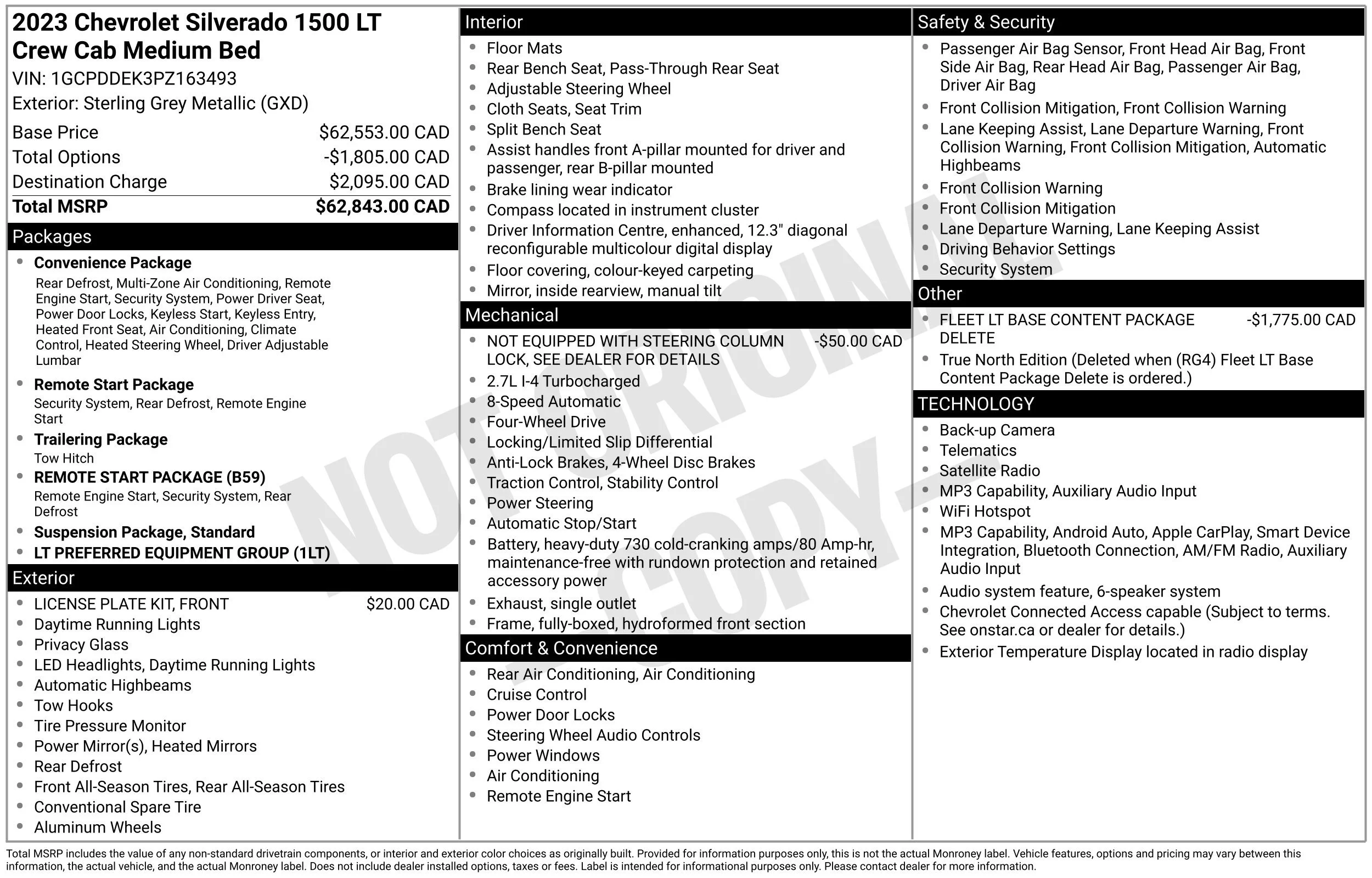 Used 2023 Sharkskin Met-1 Chevrolet LT image 39
