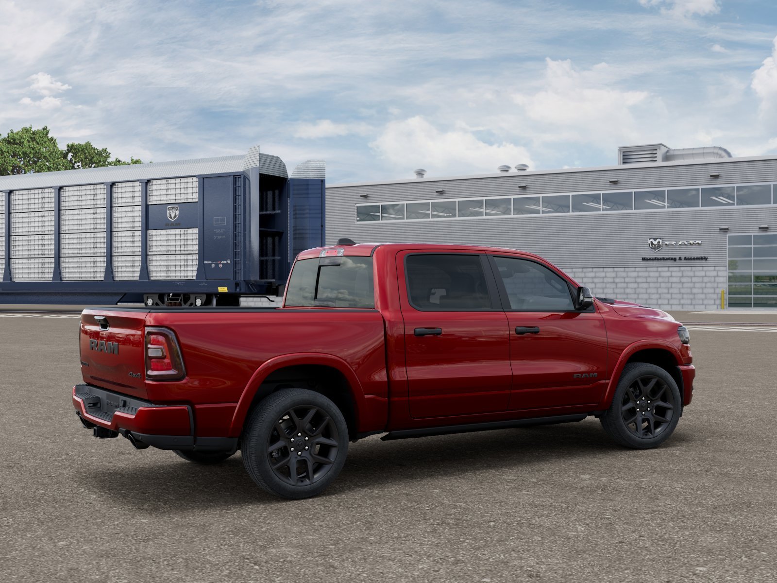 New 2026 Molten Red Pearl-Coat Exterior Paint RAM Laramie image 2