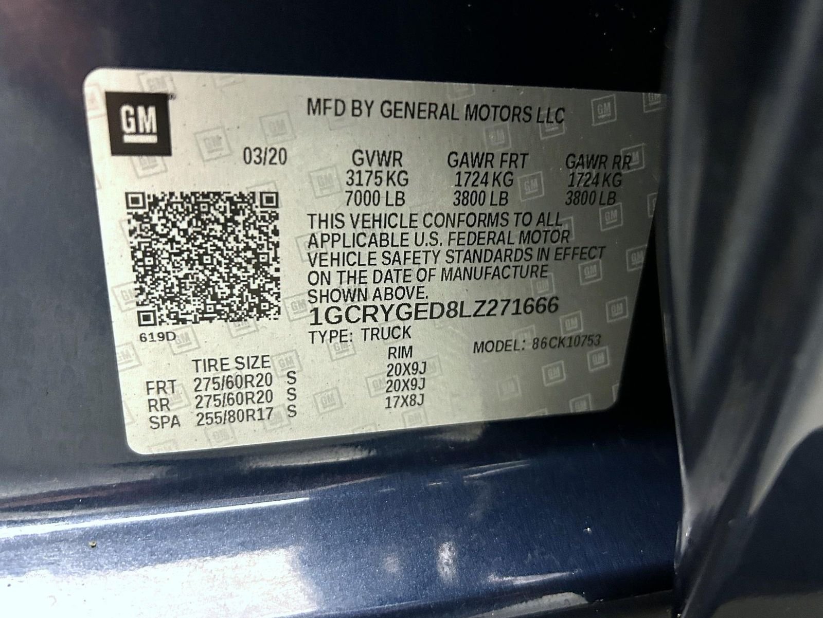 Used 2020 Blue Chevrolet LTZ image 24