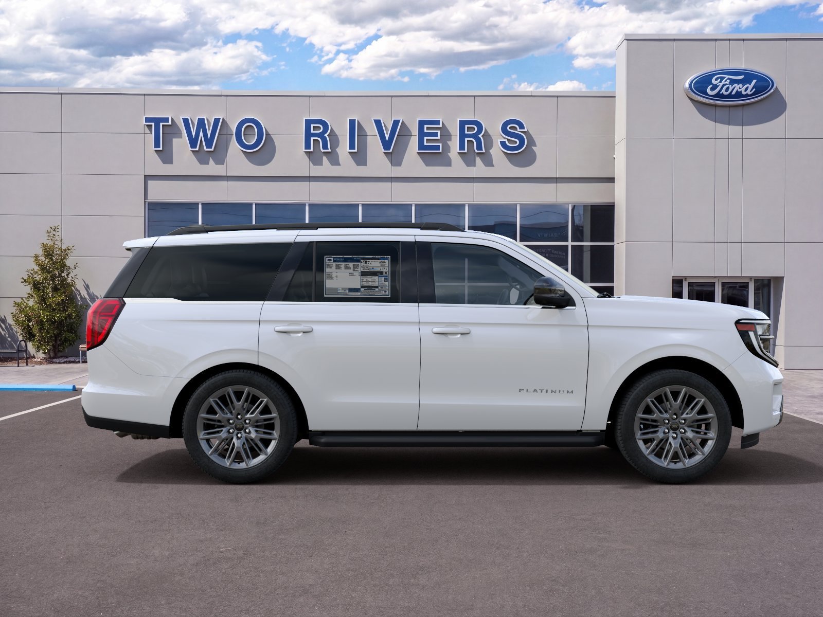 New 2027 Star White Metallic Tri-Coat Ford Platinum image 5
